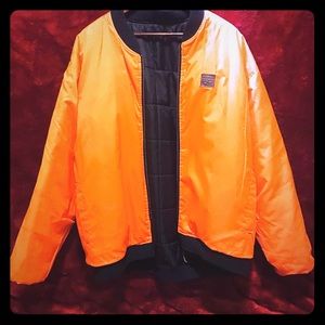 Reversible timberland jacket.